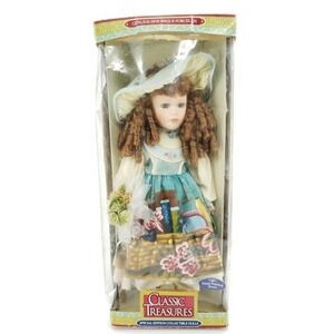 Classic Treasures 23" Hand Painted Fine Bisque Porcelain Special Edition Doll